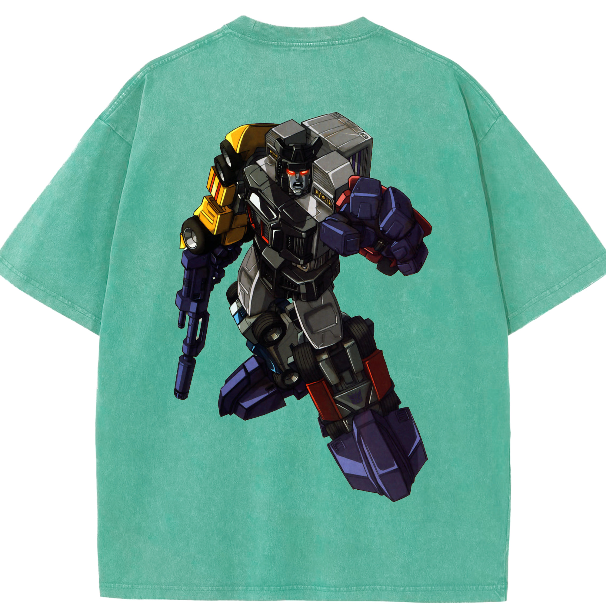 （画像用）  綿100% ヴィンテージ風 半袖Tシャツ（背面プリント）